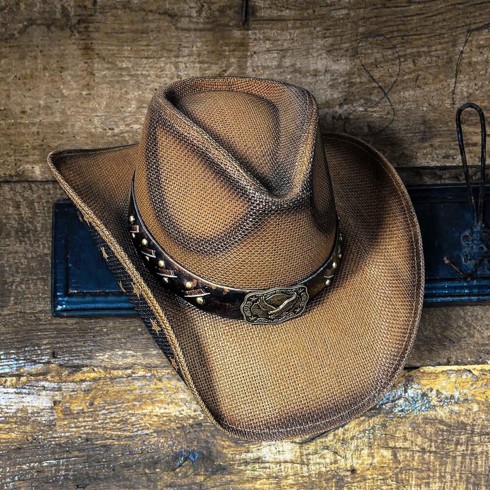 8822 Straw Cowboy Hat For Women And Men – Western Sun Country - Picture 5 of 8